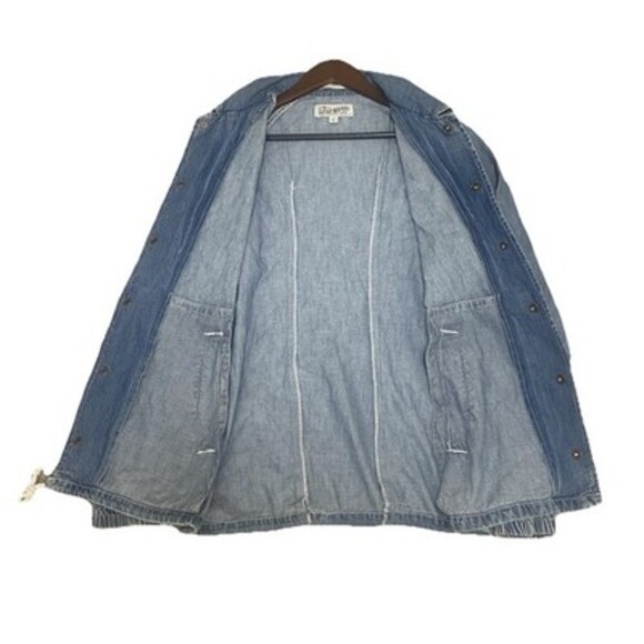 Lucky Brand Denim Men's Coaches Jacket Size Large Y2K Preppy - Picture 5 of 11